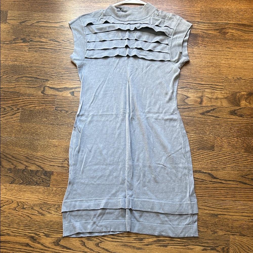 Banana Republic Gray Sleeveless Layered Dress